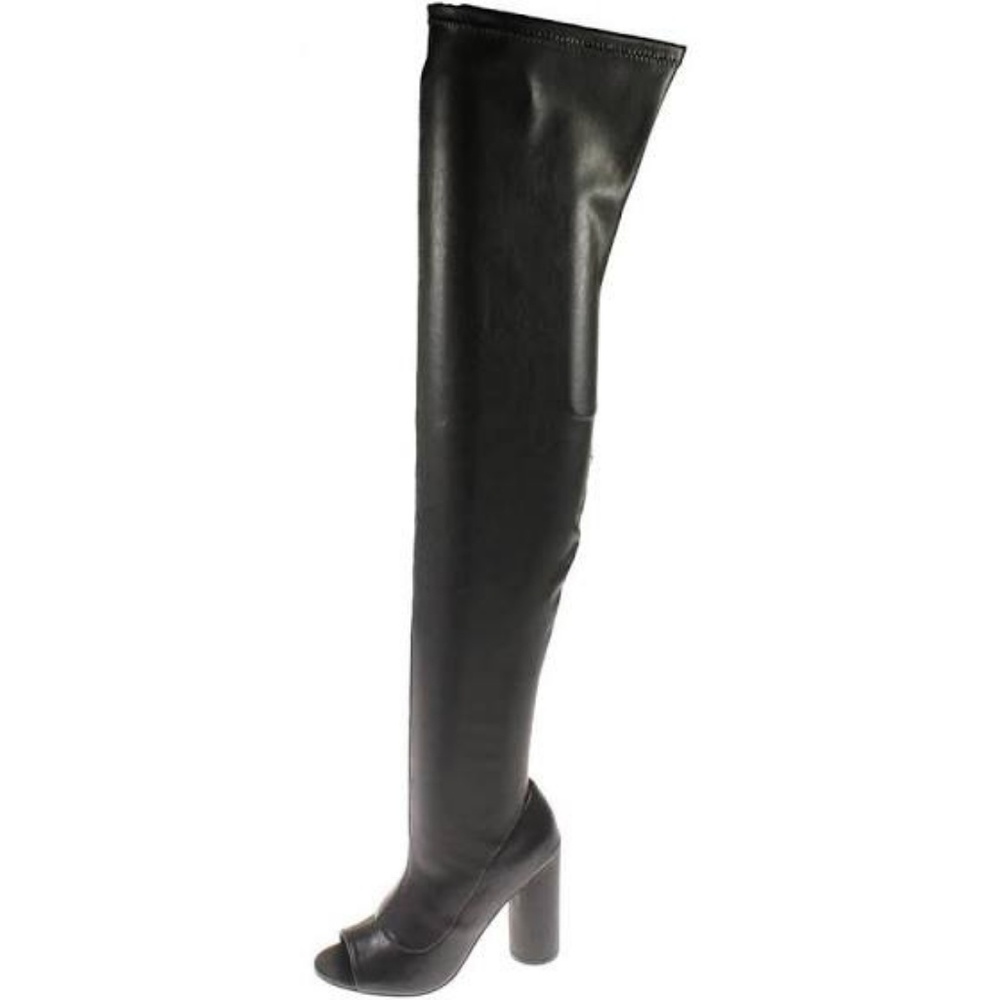 NEW Steve Madden Peep Toe Thigh High Boots